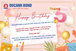 DUCANH BOND hân hoan tổ chức chúc mừng sinh nhật cán bộ công nhân viên tháng 05.2025